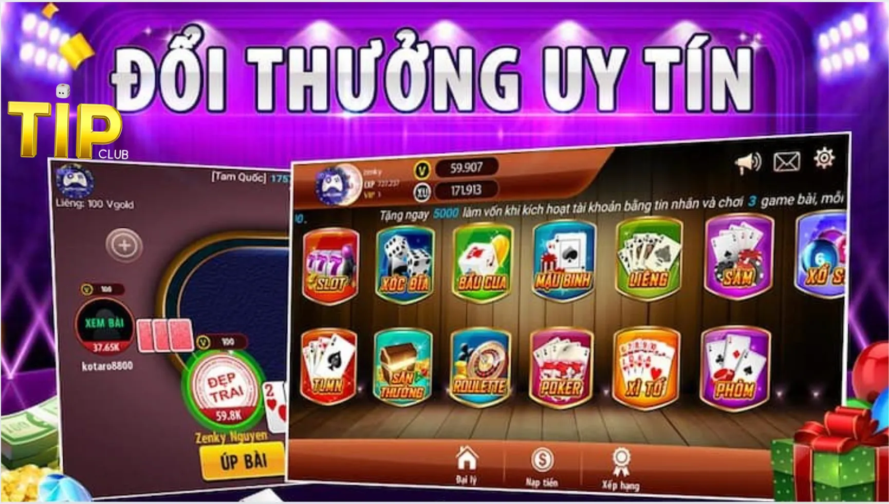 Game bài Tipclub là sảnh cược được nhiều người tham gia Game bài Tipclub là sảnh cược được nhiều người tham gia