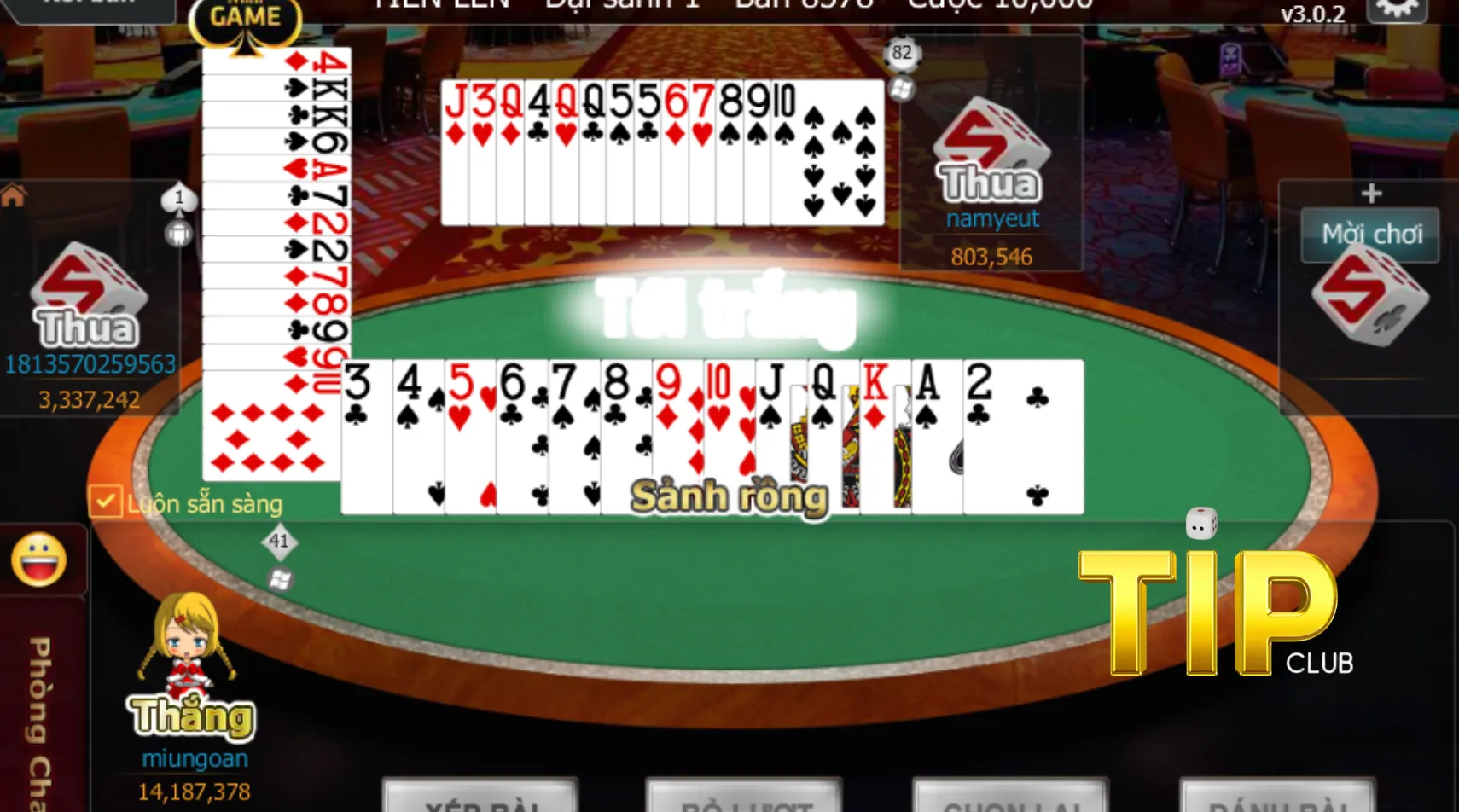 Cách chơi Tiến lên miền Nam tại Tip club siêu dễ Cách chơi Tiến lên miền Nam tại Tip club siêu dễ