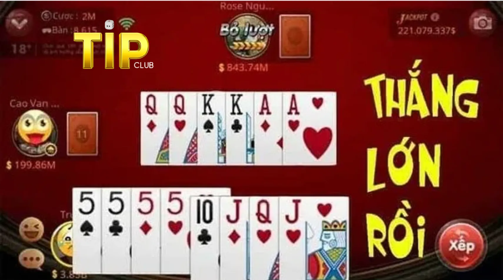 Hãy giữ vững tâm lý trong Tiến lên miền Nam Tipclub để thắng lớn Hãy giữ vững tâm lý trong Tiến lên miền Nam Tipclub để thắng lớn