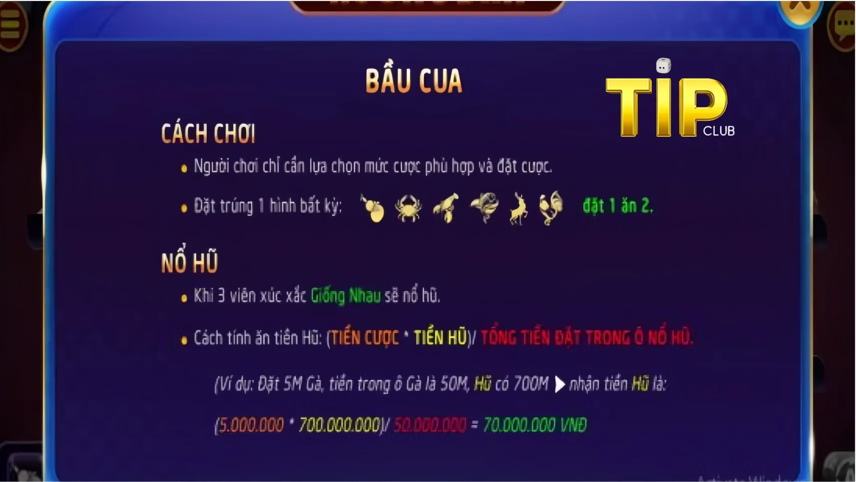 Luật chơi bầu cua trực tuyến tại TipClub cực kỳ đơn giản Luật chơi bầu cua trực tuyến tại TipClub cực kỳ đơn giản