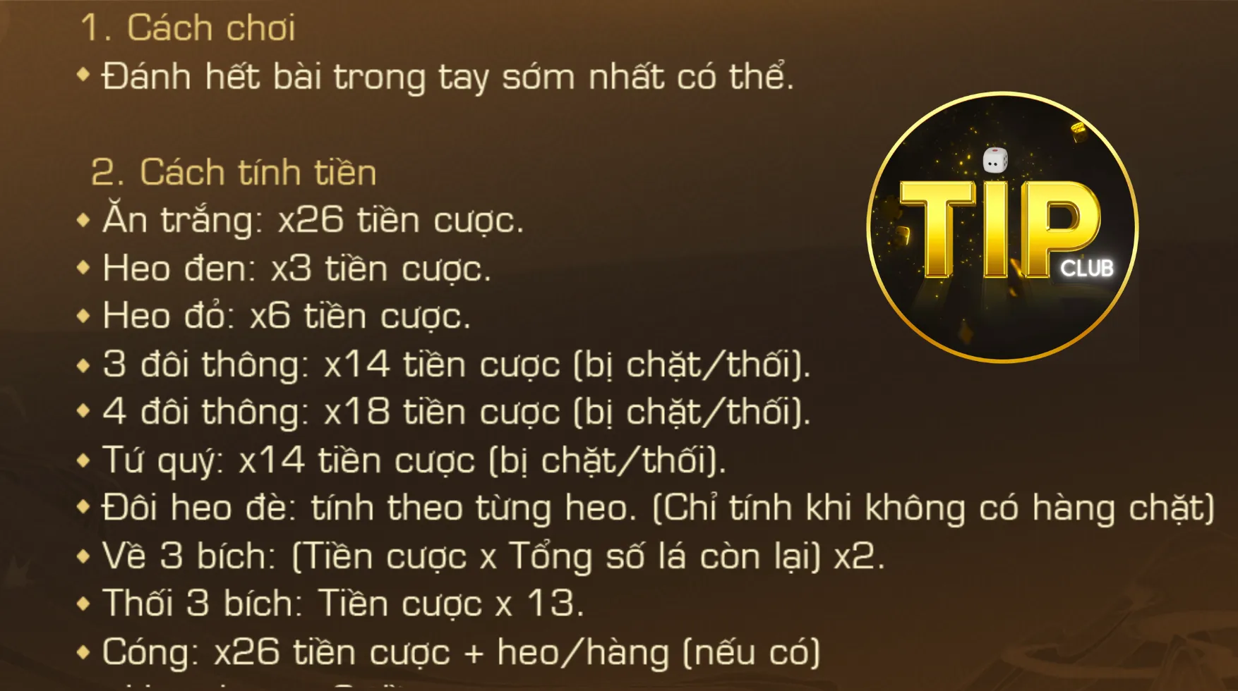 Tiến lên đếm lá Tipclub có thuật ngữ đa dạng Tiến lên đếm lá Tipclub có thuật ngữ đa dạng